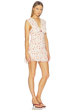 For Love & Lemons Leah Slip Dress in Cream. Size XS. Also