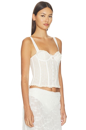 Eyelet Rose Bustier For Love & Lemons