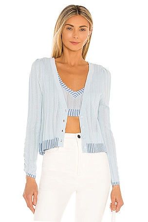 Rhea Pointelle Cardigan For Love & Lemons