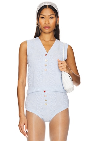 Cupid Cable Knit Vest For Love & Lemons