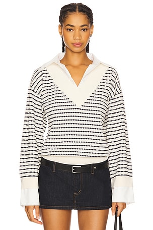 Regatta Stripe Knit Sweater For Love & Lemons