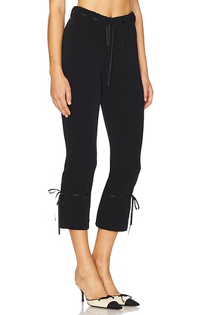For Love & Lemons Cindy Capri Pant in Black