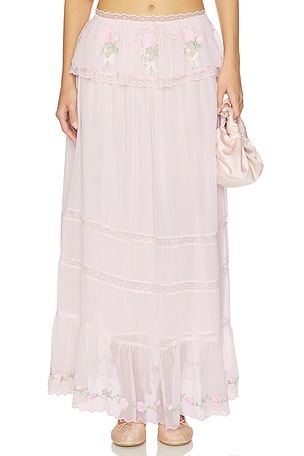 Rae Rose Maxi Skirt For Love & Lemons