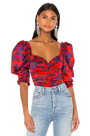 Monet Floral Bodysuit For Love & Lemons