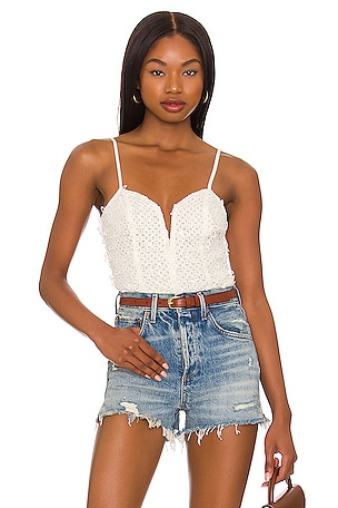 Free People Still the One Bodysuit in Evening Cream