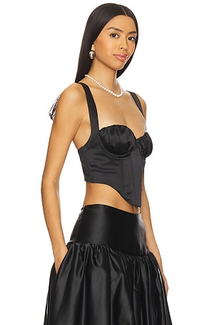 For Love & Lemons Nelly Top in Black