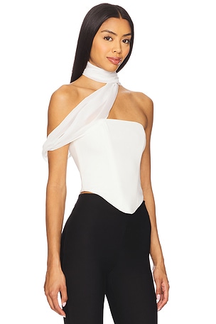 For Love & Lemons Capri Top in White