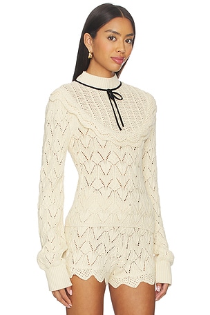 For Love & Lemons Lelia Top in Cream