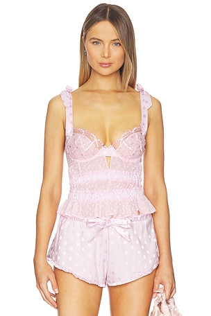 Slotted Hearts Bustier For Love & Lemons