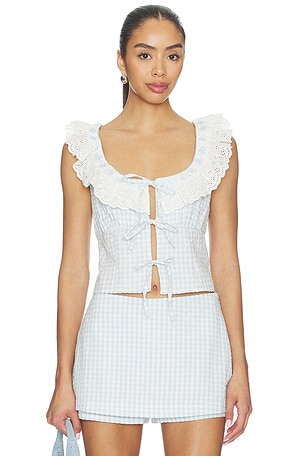 Bradford Gingham Top For Love & Lemons