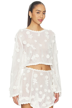 For Love & Lemons Sara Top in White