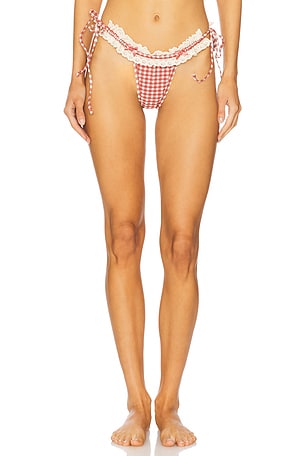 Ginham Bikini Bottom For Love & Lemons