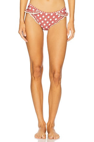 Denim Dot Bikini Bottom For Love & Lemons