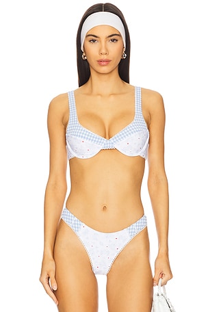 Floral Stems Underwire Bikini Top For Love & Lemons