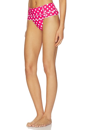 For Love & Lemons Suki Bikini Bottom in Pink
