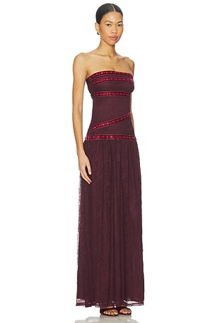Fait Par Foutch Colette Dress in Wine
