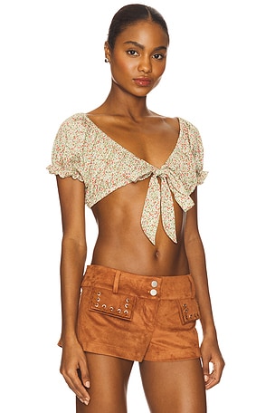 Fait Par Foutch Margaret Top in Green