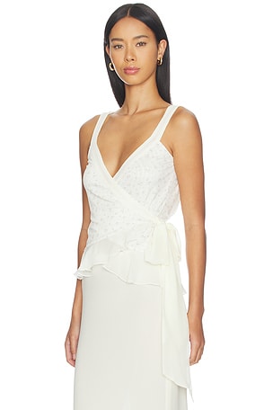 Fait Par Foutch Valentina Top in White