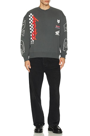 x Honda Oversized Crew Sweatshirt Fox Racing