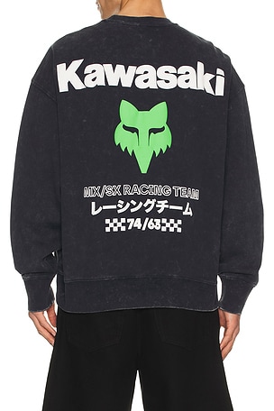 x Kawasaki Heavyweight Fleece Crewneck Fox Racing