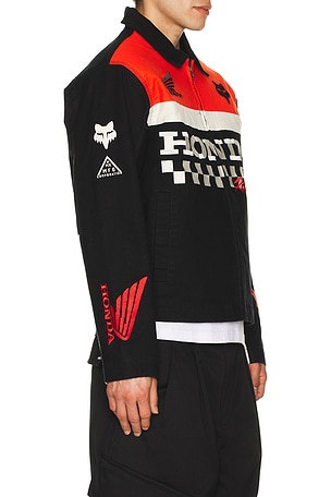 Fox Racing x Honda Work Jacket in Black. Size XL/1X. Also