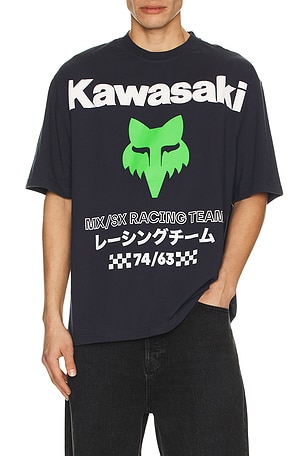 x Kawasaki Midweight Tee Fox Racing