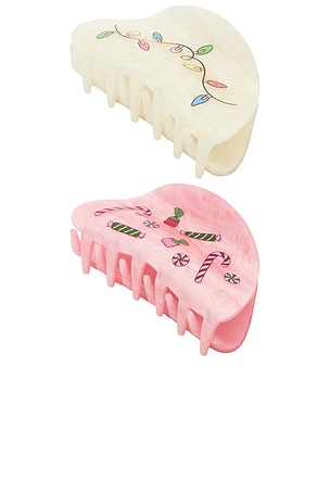 Candy Cane Claw Clip Set Of 2 Frasier Sterling