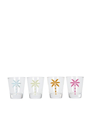 Palms Shot Glass Set Of 4 Frasier Sterling
