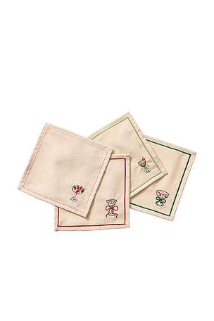 Cheers Cocktail Napkins Set Of 4 Frasier Sterling