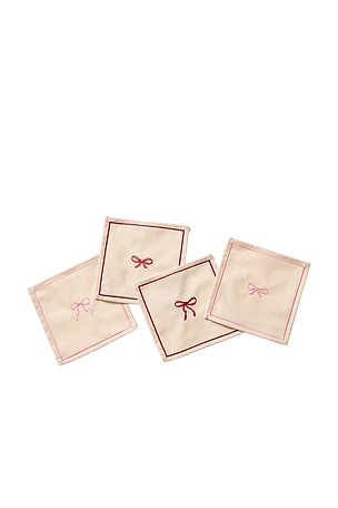 Bows Cocktail Napkins Set Of 4 Frasier Sterling