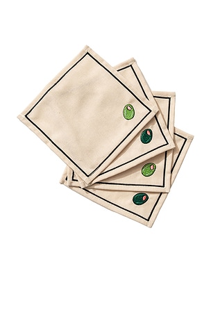 Olive You Cocktail Napkins Set Of 4 Frasier Sterling