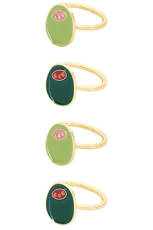 ANÉIS DE GUARDANAPO OLIVE YOU NAPKIN RINGS Frasier Sterling