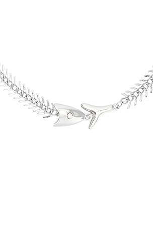 Frasier Sterling X For Love & Lemons Off The Hook Necklace in Metallic Silver