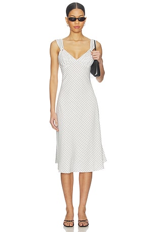 Aurora Satin Midi Dress Frankies Bikinis