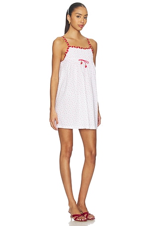 Frankies Bikinis Coppola Gauze Mini Dress in White