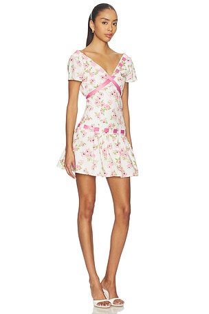 Frankies Bikinis Belladonna Poplin Mini Dress in White