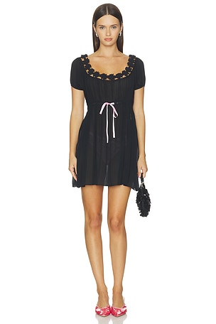 X Devon Lee Carlson Marie Chiffon Babydoll Dress Frankies Bikinis
