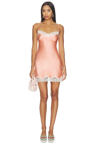 X Devon Lee Carlson Liz Silk Slip Mini Dress Frankies Bikinis