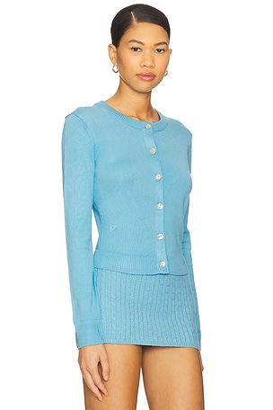 Frankies Bikinis Sundae Knit Cardigan in Blue
