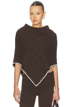 Windswept Cotton Knit Poncho Frankies Bikinis