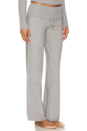 Frankies Bikinis Dawson Cloud Knit Pant in Grey