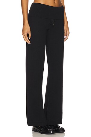 Frankies Bikinis Dawson Cloud Knit Pant in Black