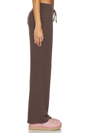 Frankies Bikinis Emma Thermal Pant in Brown