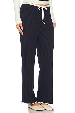 Frankies Bikinis Lochlin Knit Pant in Navy