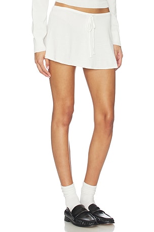 Frankies Bikinis x REVOLVE X Revolve Eli Knit Skirt in White