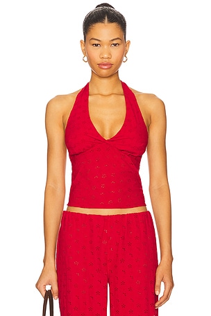 Cora Eyelet Halter Frankies Bikinis