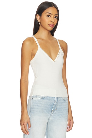 Frankies Bikinis Graham Cloud Knit Tank in White