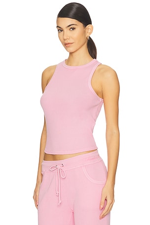 Frankies Bikinis Emma Thermal Tank Top in Pink. Size XS. Also