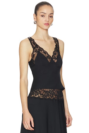 Frankies Bikinis Harper Satin Top in Black. Size XXS. Also