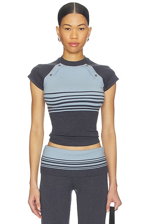 Shore Cloud Knit Short Sleeve Top Frankies Bikinis